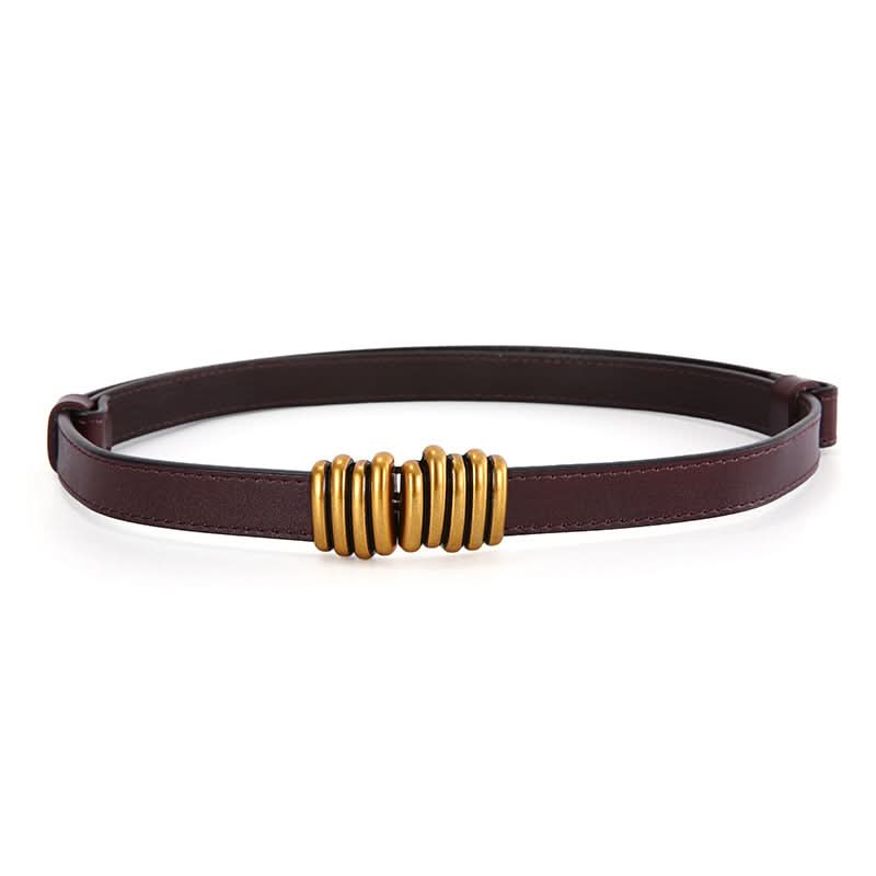 Women's Thin Leather Belt – Adjustable Waist Belt For Dresses, Coats & Sweaters