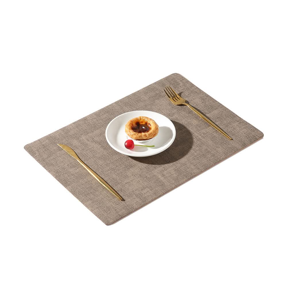 Double-Sided Leather Waterproof Dining Placemat