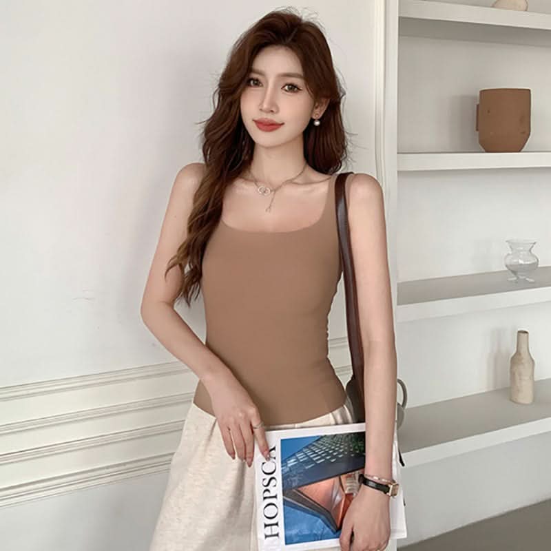 Seamless Ice Silk Vest with Chest Pads
