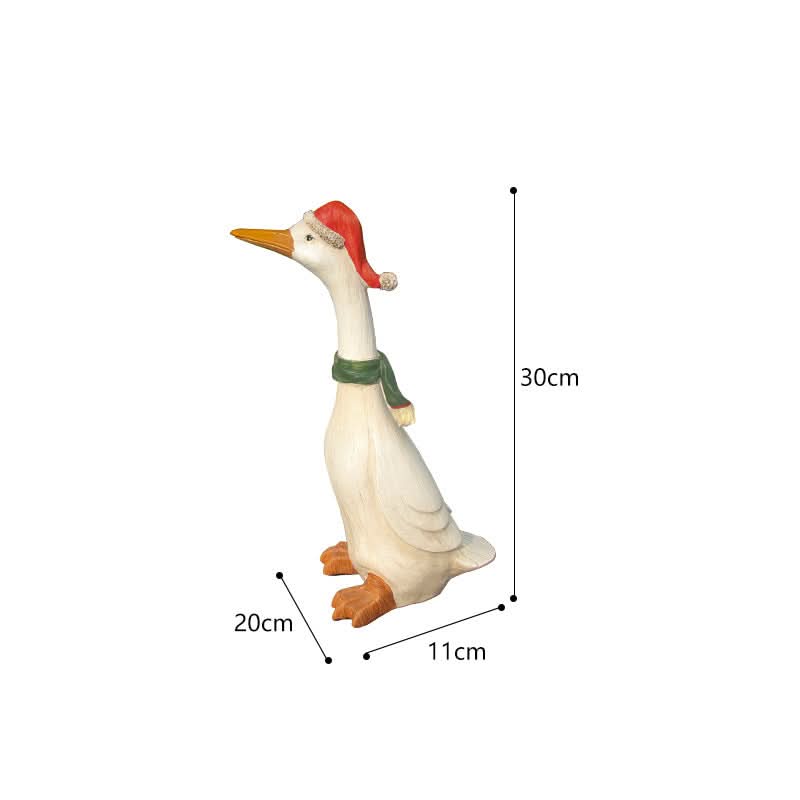 Charming Garden Sculpture Ornament - Duck Design