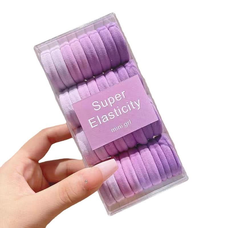 32-Pack High Elastic Hair Ties with Case