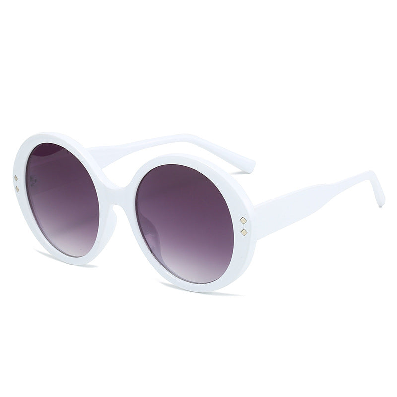 Round Oversized Sunglasses for Women – UV400 Fashion Shades, Street Style
