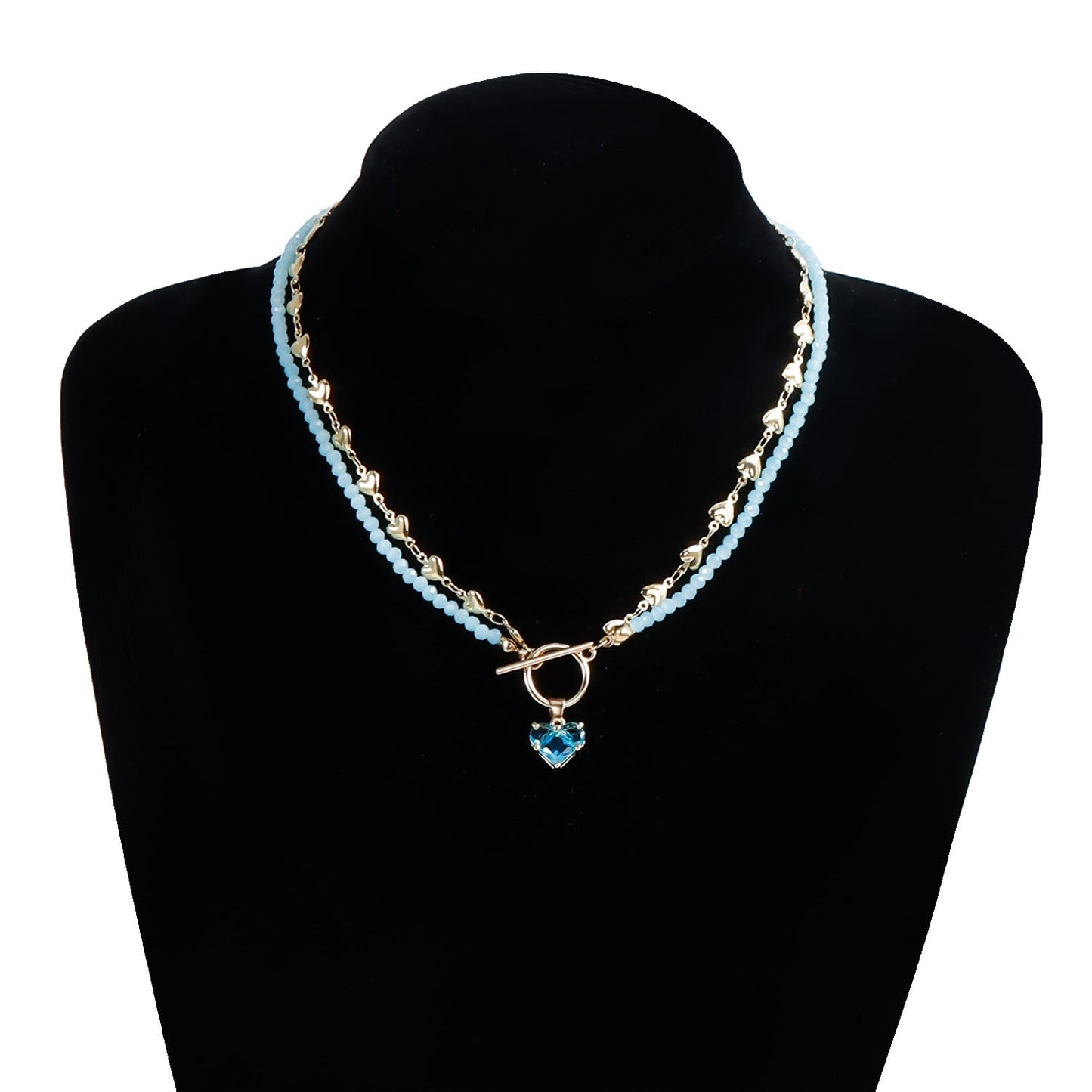 Zircon Heart Pendant Necklace for Women – Diamond-Inspired Clavicle Chain
