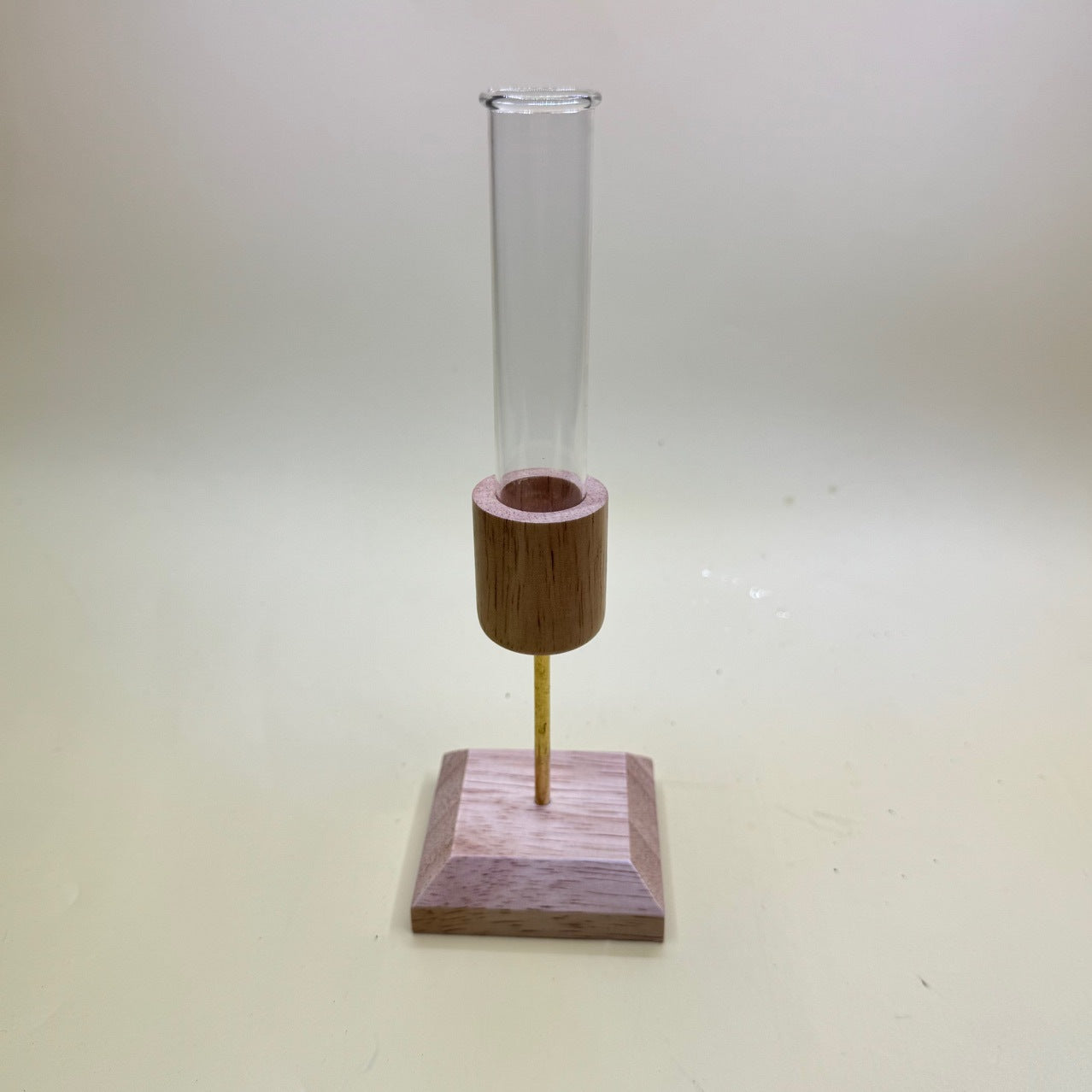 Modern Wooden Test Tube Vase – Minimalist Hydroponic Flower Arranger