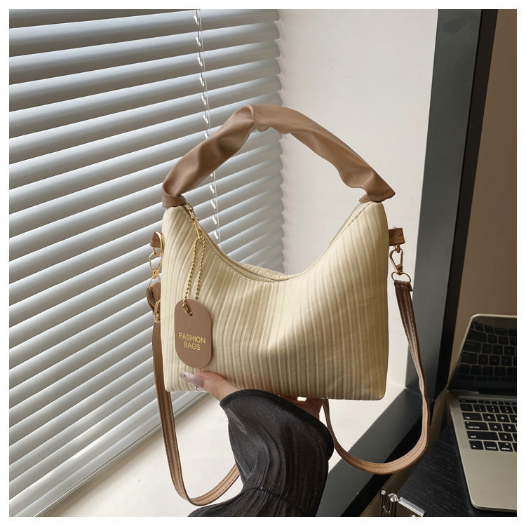 Trendy PU Bucket Handbag – Small Shoulder Crossbody Bag for Women