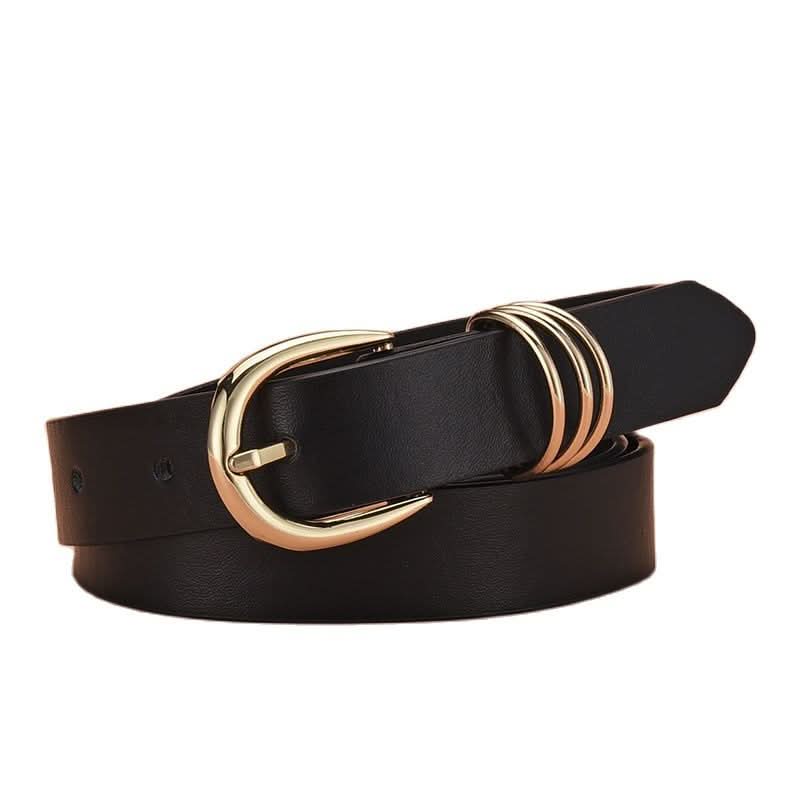 Thin PU Leather Waist Belt for Women