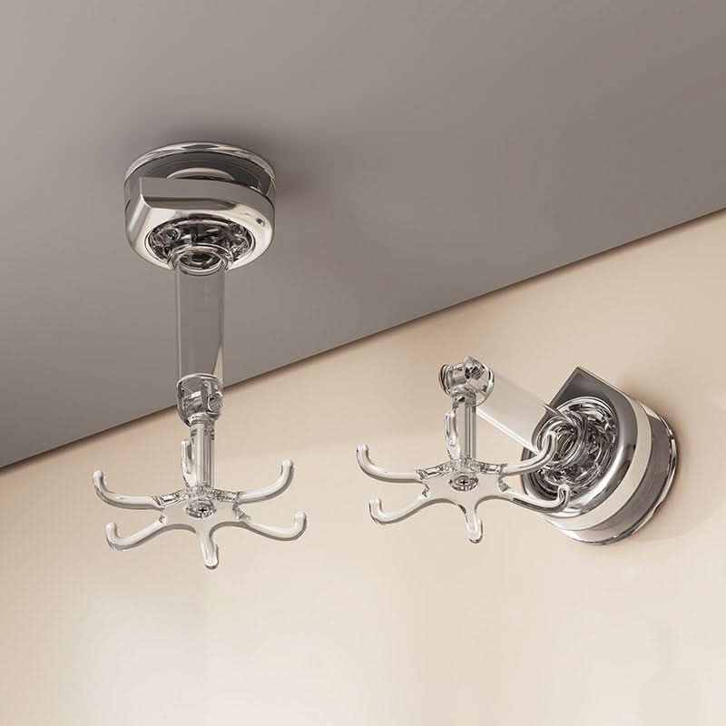 360° Rotating Suction Cup Hook – Kitchen & Bathroom Wall Mount Organizer