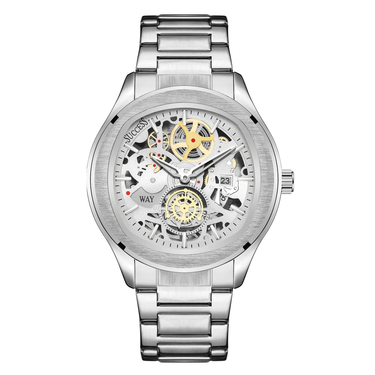 Men’s Quartz Calendar Watch – British Style, Alloy Strap, Fashion Pointer Dial