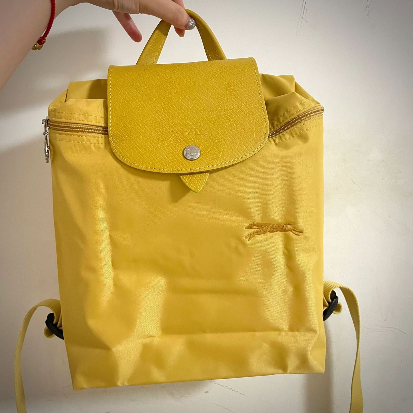 Women's Nylon School Backpack – Stylish Embroidered Shoulder Bag