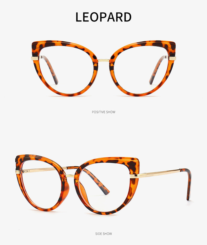 Classic Cat Eye Anti-Blue Light Glasses for Women – TR90 Retro Flat Frame