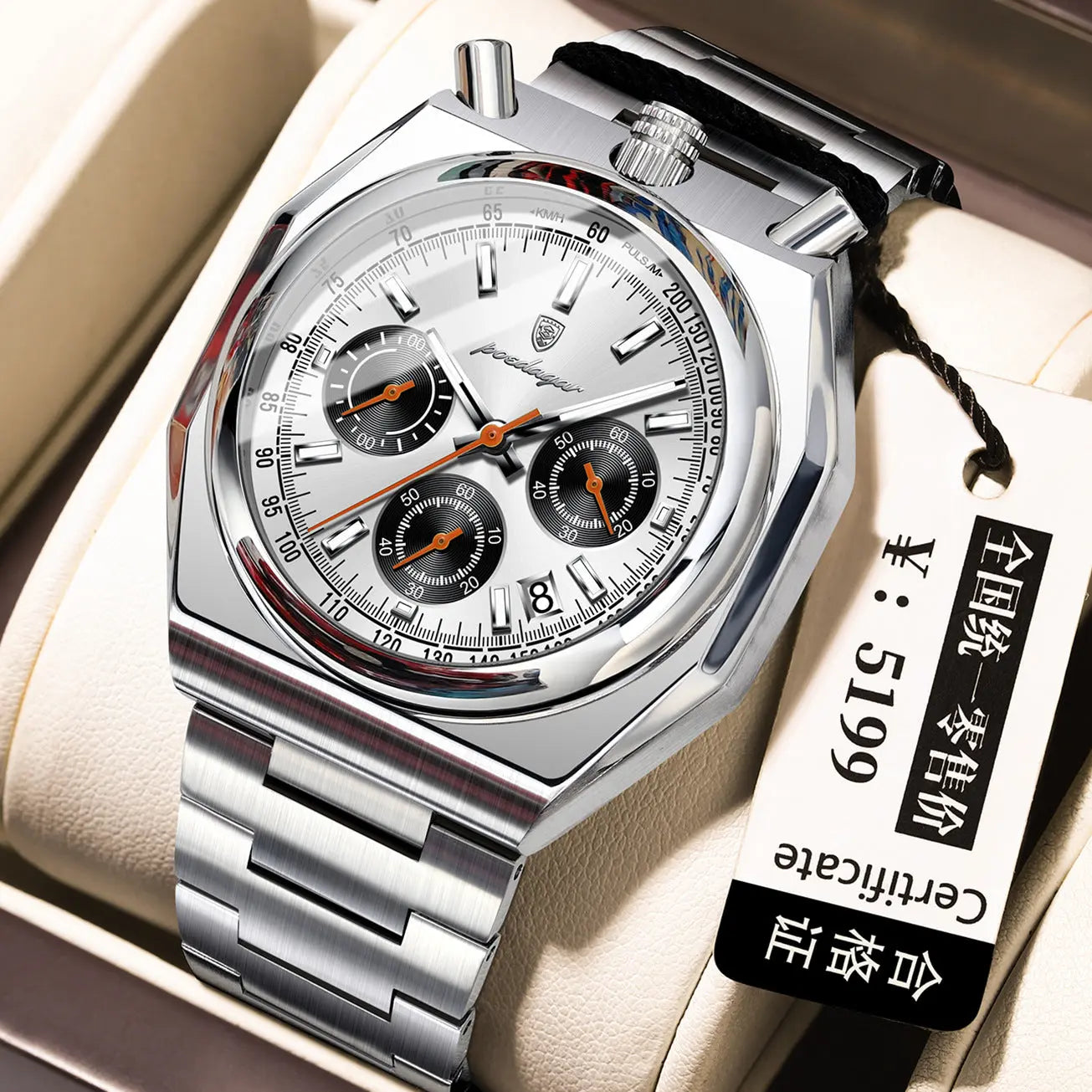 Poedagar 897 Luminous Quartz watch for Men