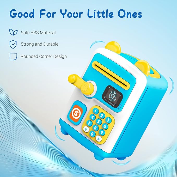 Electronic Piggy Bank Money Box Simulated Face Recognition