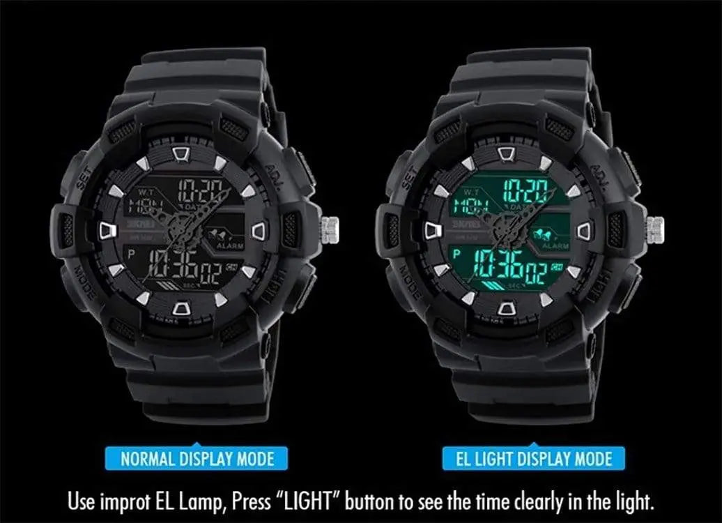 Skmei 1189 Original Analog Digital waterproof sport watch for Boys For Men