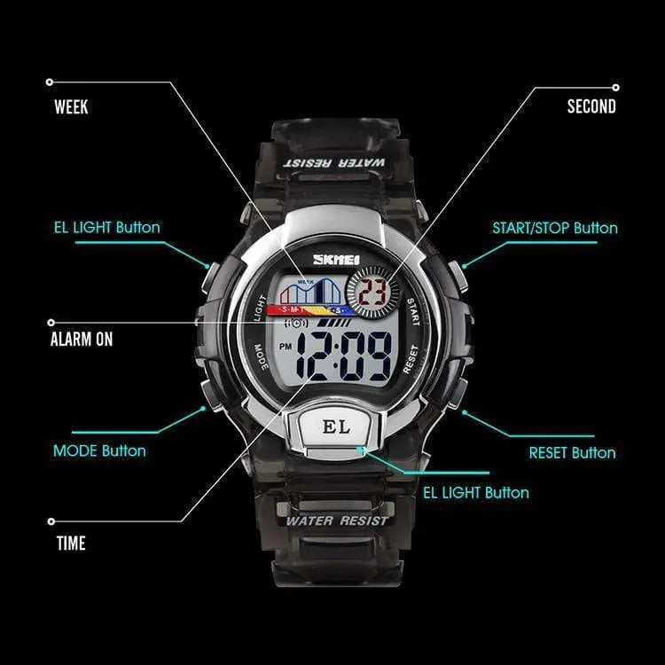 Skmei 1450 Original Digital Multicolor Light Watch Boys & Girls