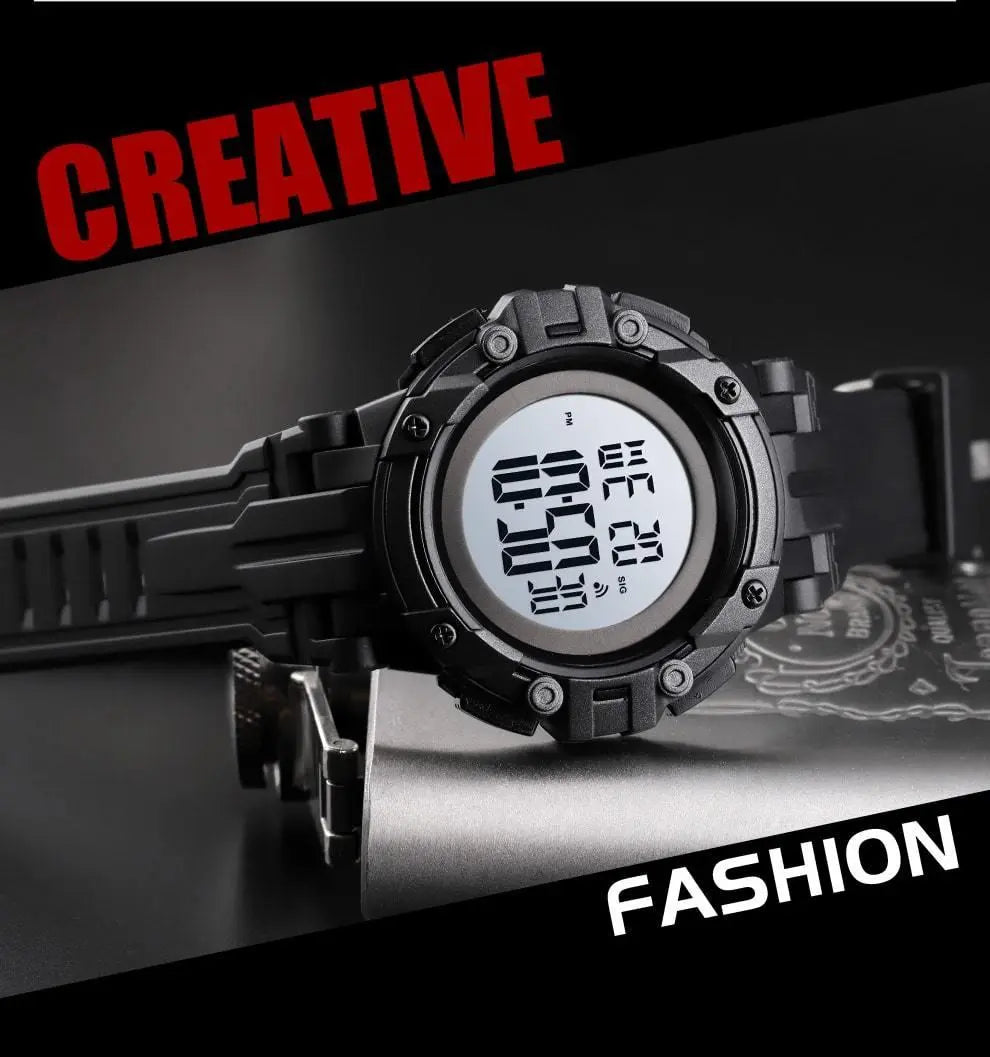 Skmei 1545 Original Digital Waterproof watch Sport watch For Men Black White