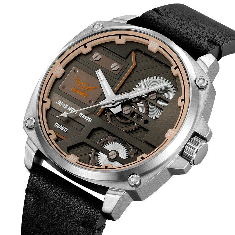 Skmei 2298 Genuine Leather Quartz watch for Men