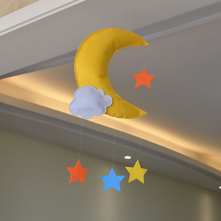 Whimsical Cloud Hanging Décor – 3D Soft Felt Nursery & Kids’ Room Pendant