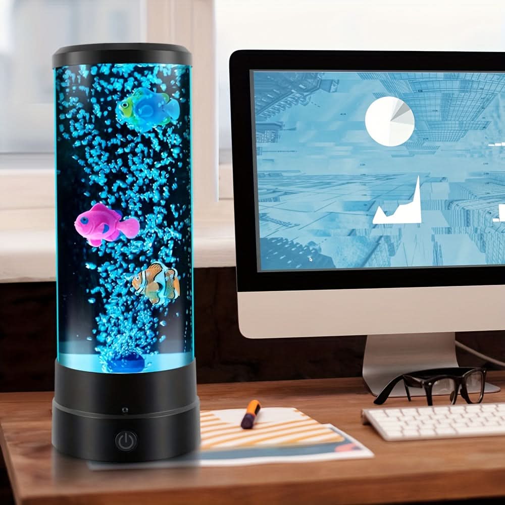 12-Inch LED Bubble Fish Atmosphere Lamp