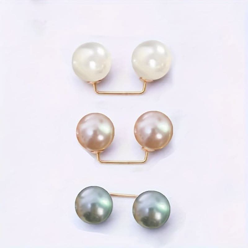 Pack of 3 Pearl Brooch Pins for Waist Cinching