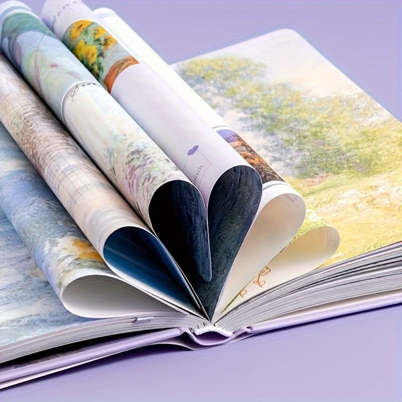 Monet-Inspired Hardcover Journal – Vibrant Colorful Illustrated Pages