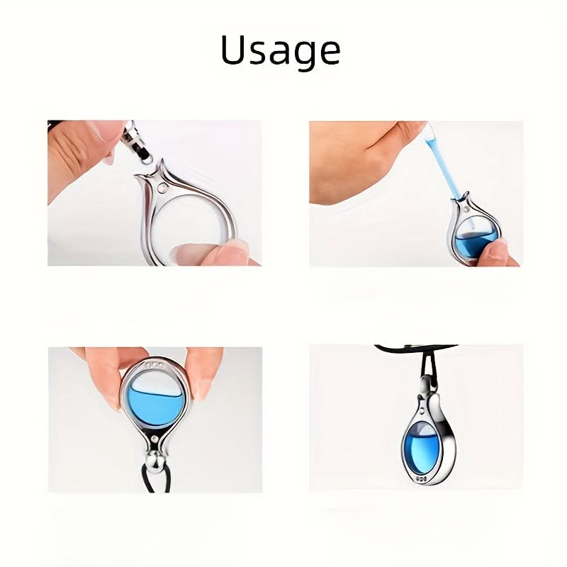 Refillable Hanging Car Air Freshener – Decorative Perfume Bottle Pendant