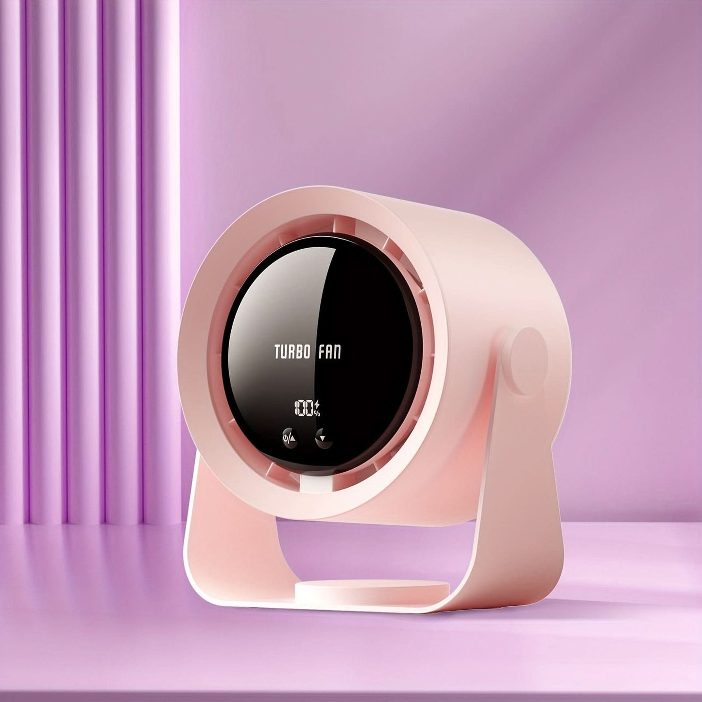 Turbine Fan - USB Charging with Digital Display Fan for Home, Office