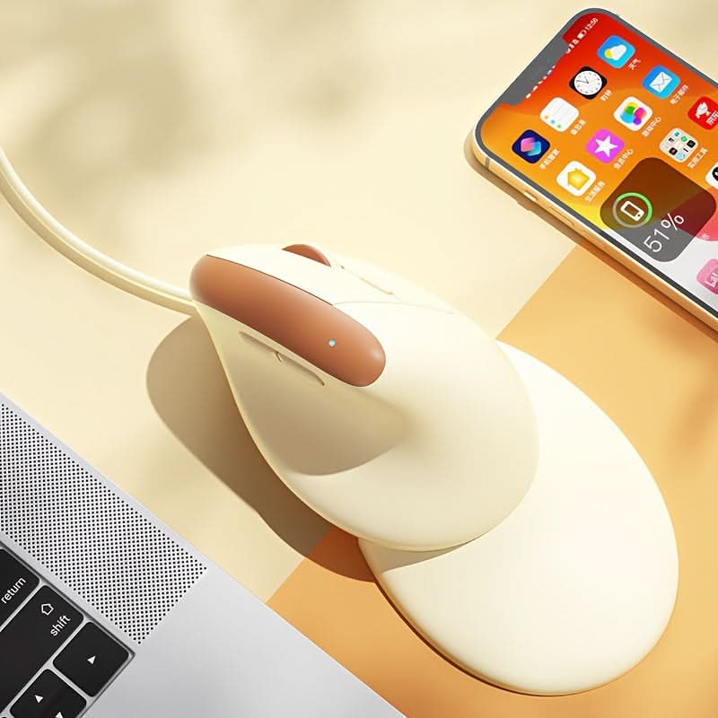 USB Vertical Ergonomic Wired Mouse - Right-Handed