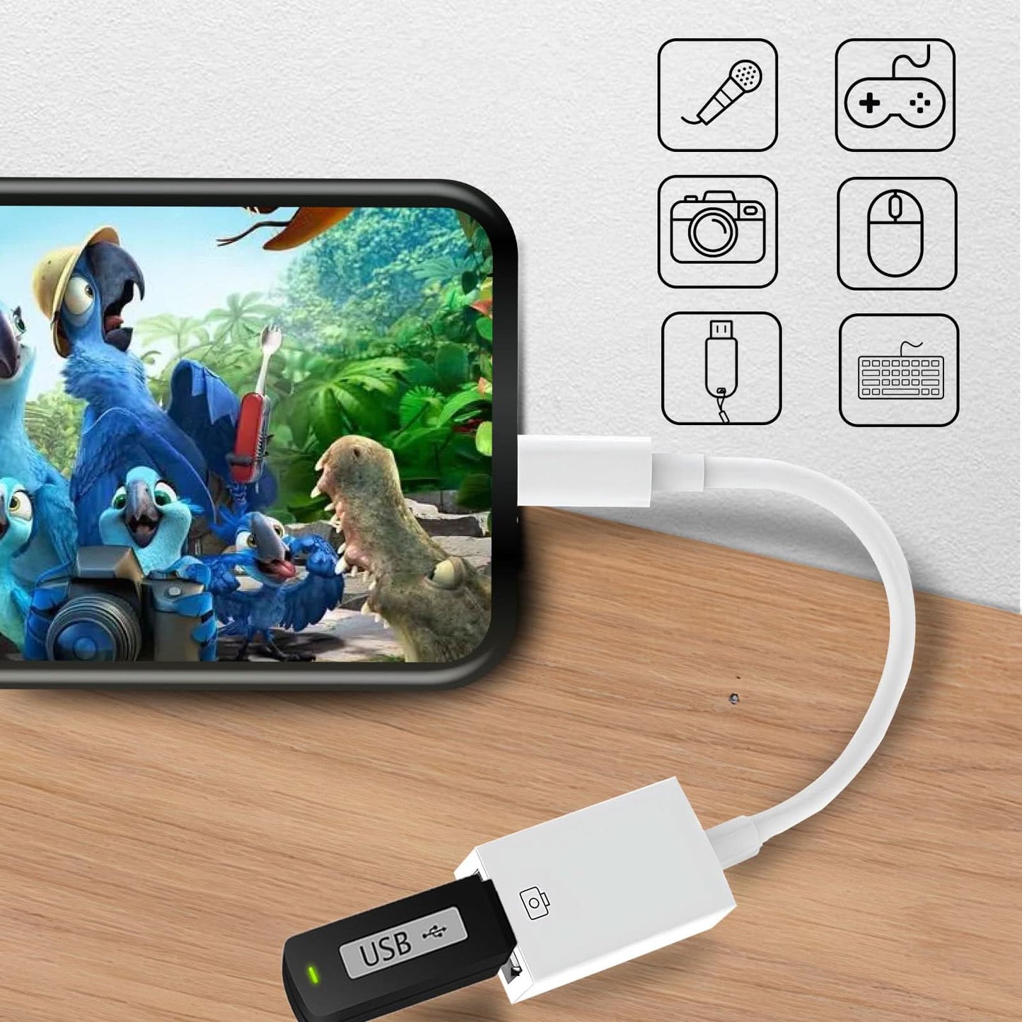 Portable OTG USB Adapter for Card Reader
