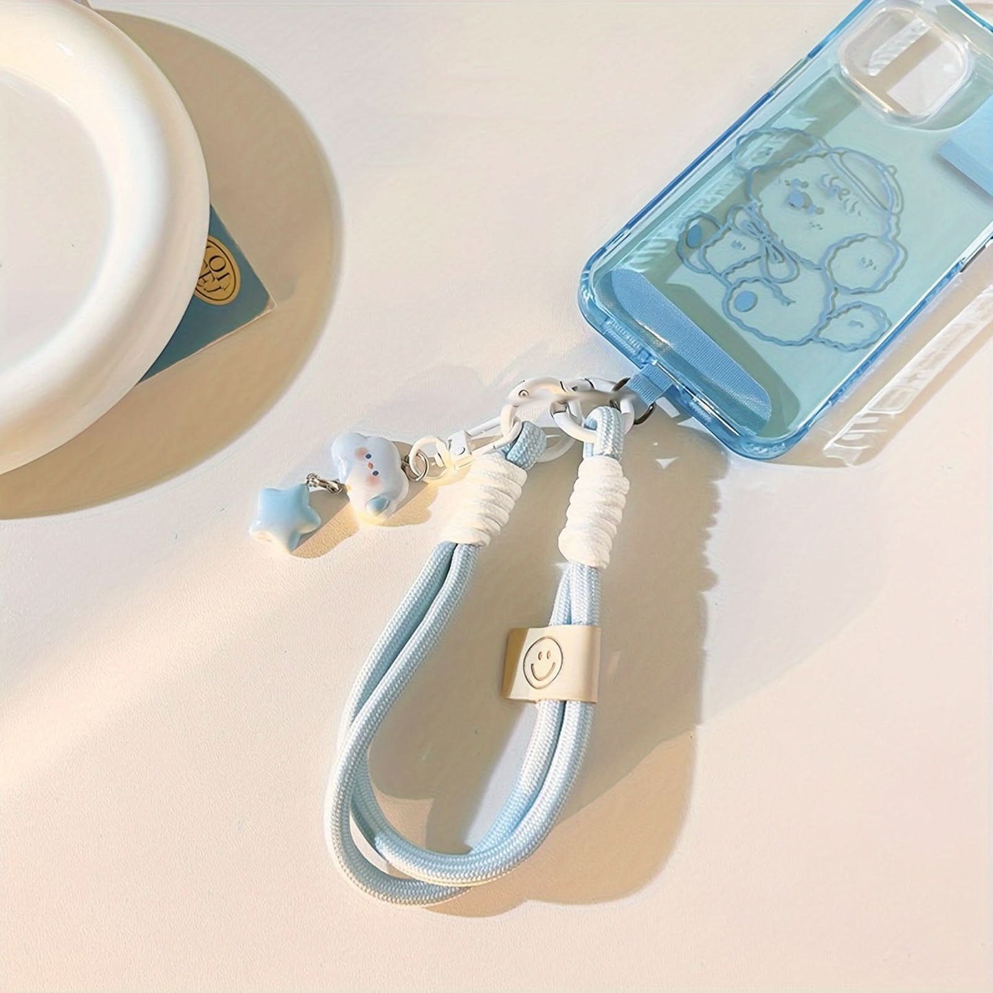 Candy-Colored Cloud and Star Phone Strap