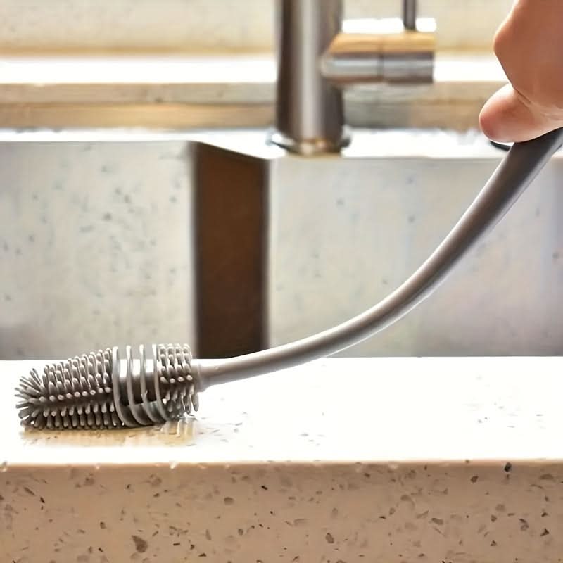 Long-Handle Silicone Bottle & Cup Brush