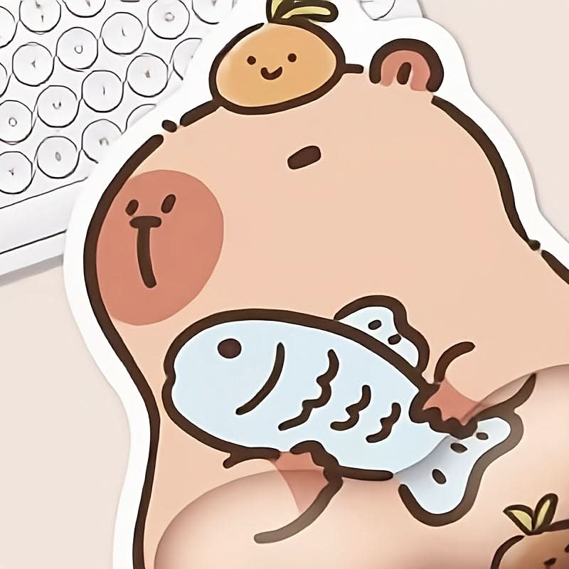 Cute Guinea Pig Mouse Pad with Wrist Support