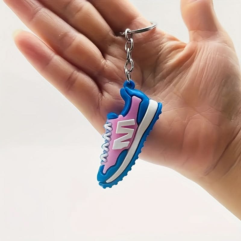 6-Pack Mini Sneaker Keychain Set – Sporty Charms