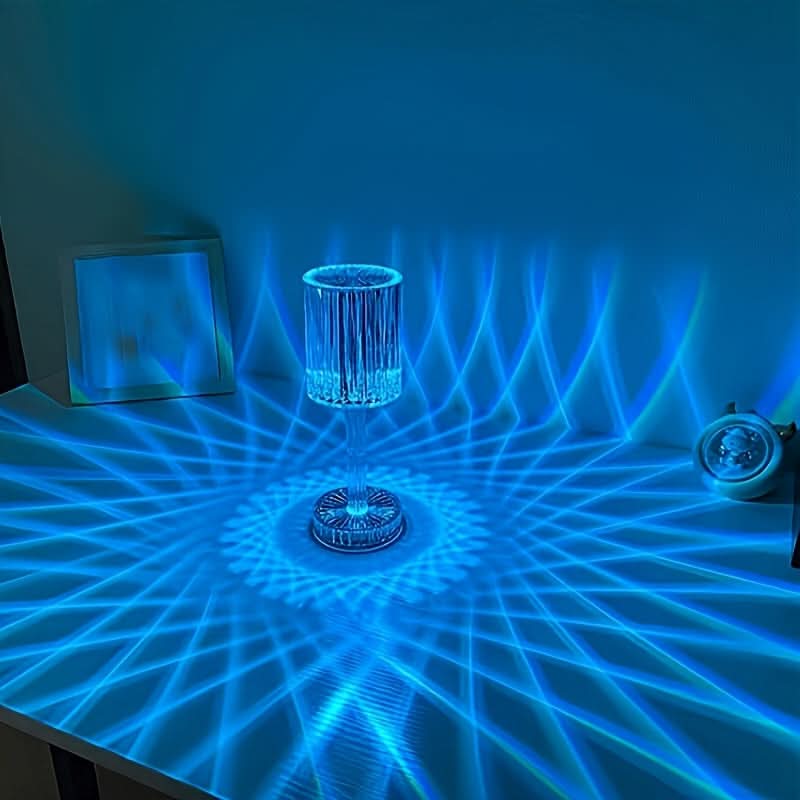 Crystal Touch-Control Night Light with Adjustable Brightness