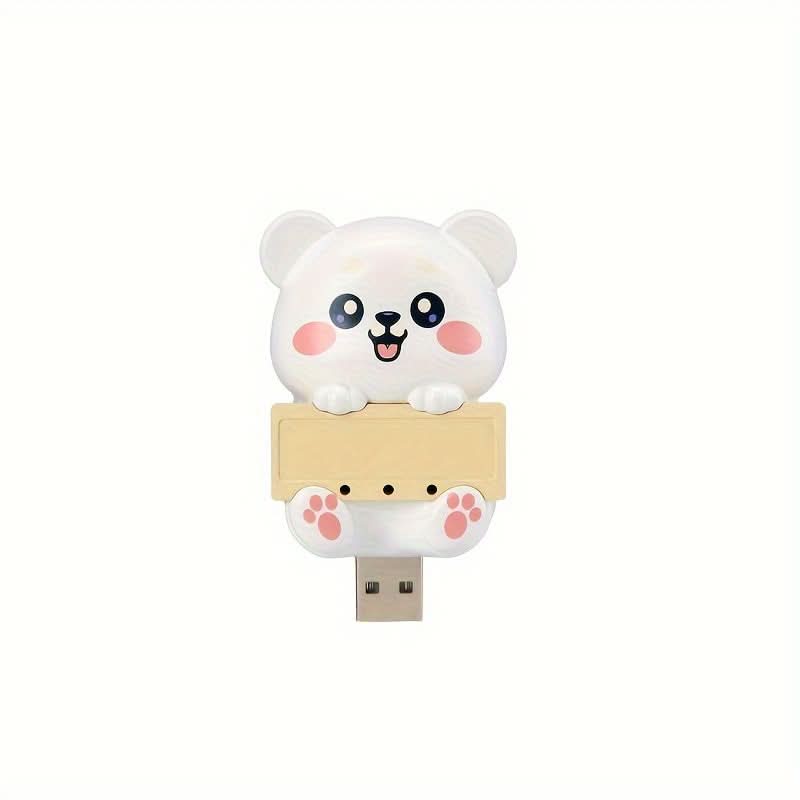 Cute Animal USB Air Purifier Ionizer – Odor Removal for Car & Home