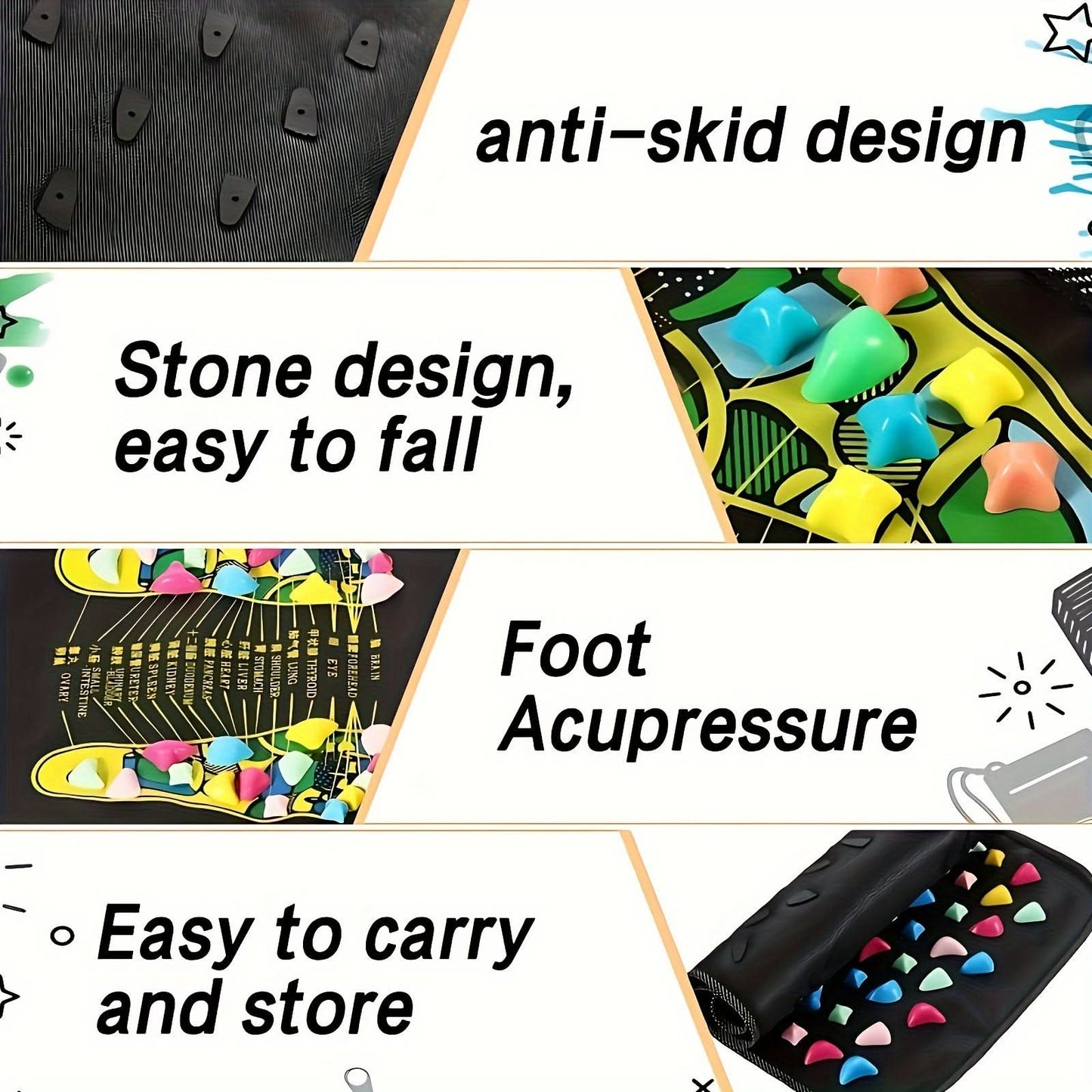 Comfort Foot Massage Mat for Acupressure Relief