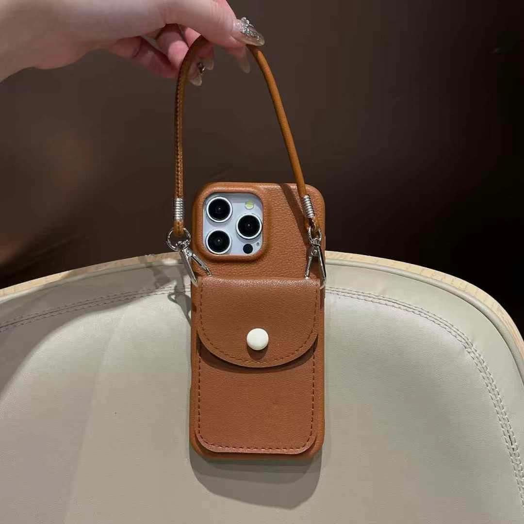 Faux Leather Card Holder Phone Case
