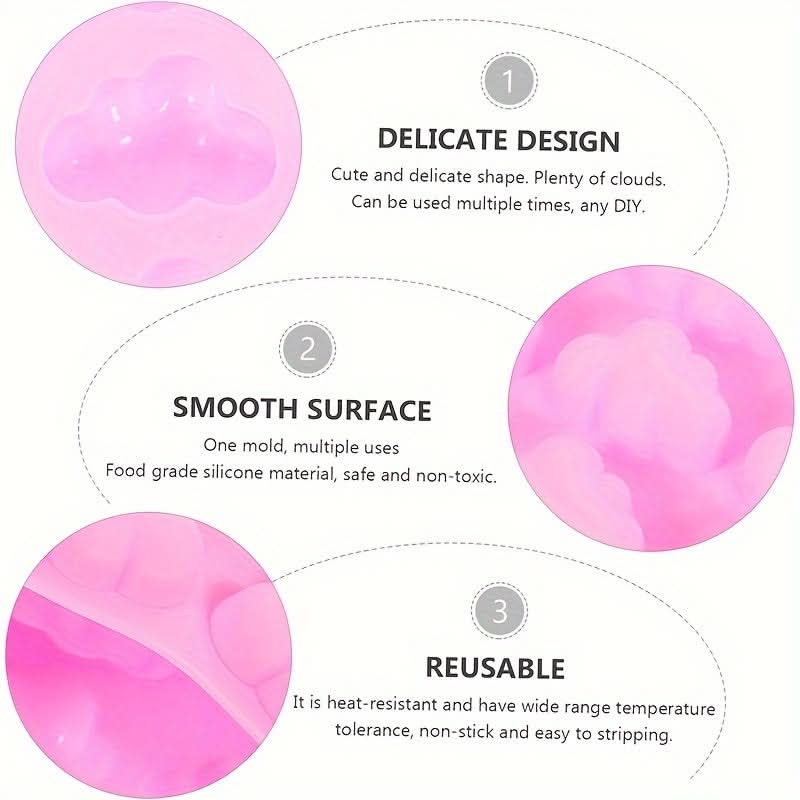 36-Grid Silicone Cloud Cake Mold – Nonstick Baking Tray for Ice Cubes