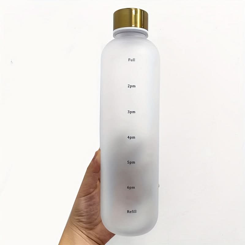 32oz Motivational Water Bottle with Time Marker – Leakproof
