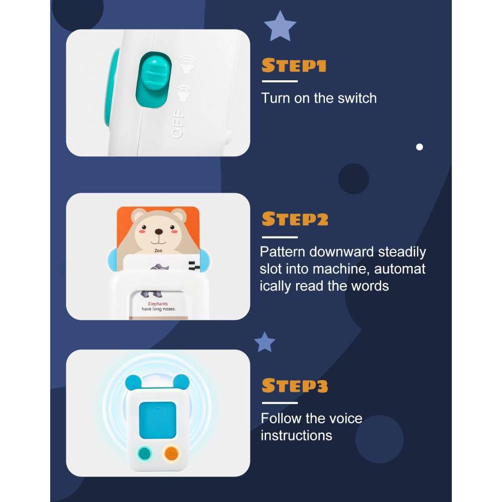 Talking Flash Cards for Toddlers – Educational Audible Sight Words Cards