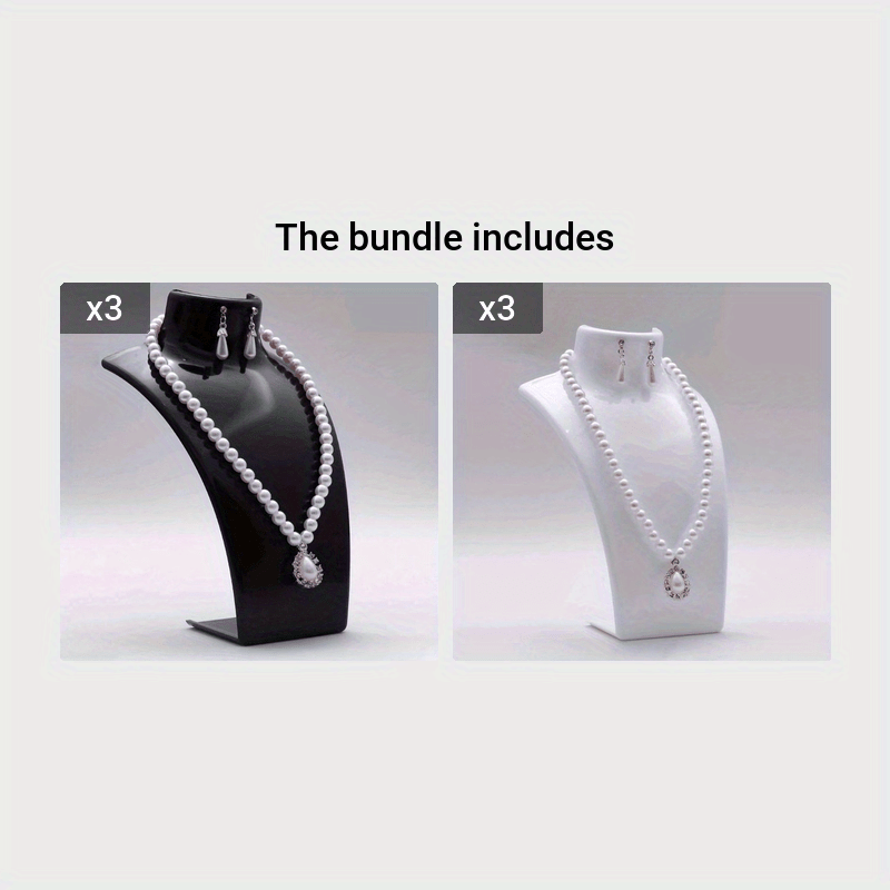 Deluxe Necklace Display Stand – Adjustable Portrait Neck Design