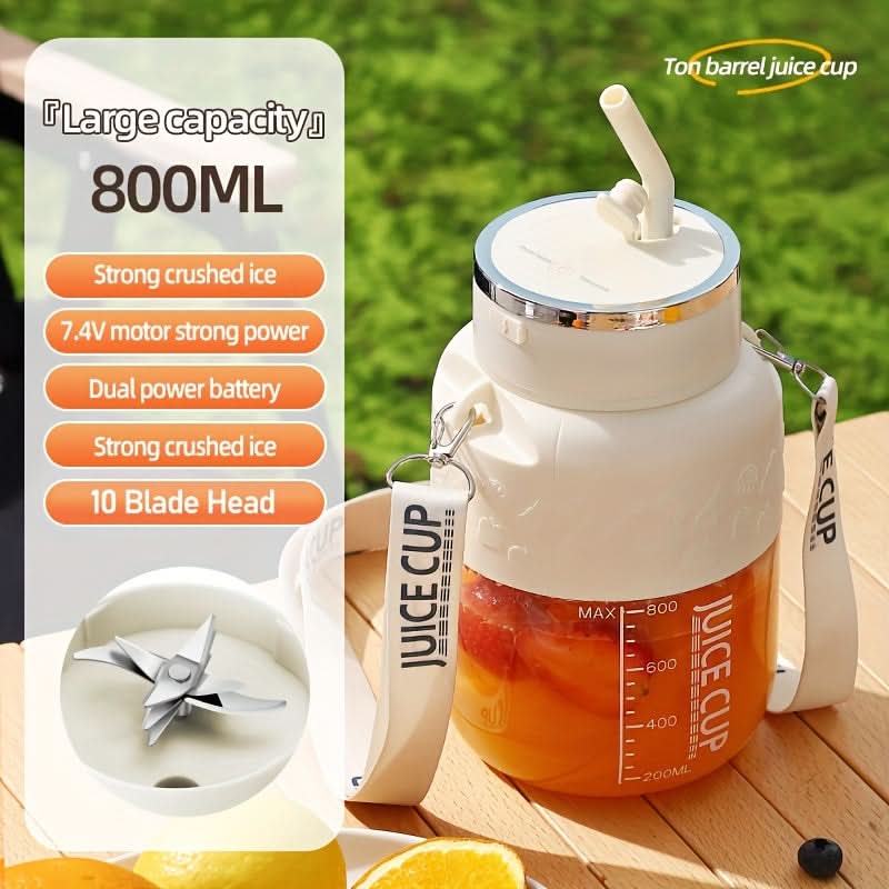 Tom & Barrel 800ml Portable USB Rechargeable Electric Juicer Cup