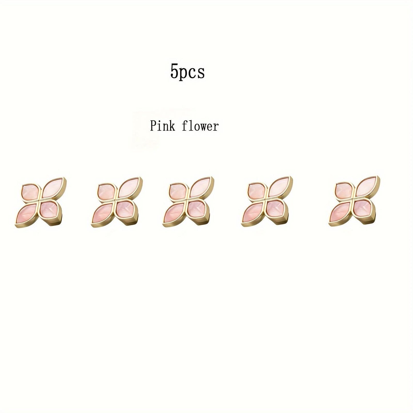 5-Pack Pink Zinc Alloy Cabinet Knobs – Brushed Single Hole Handles
