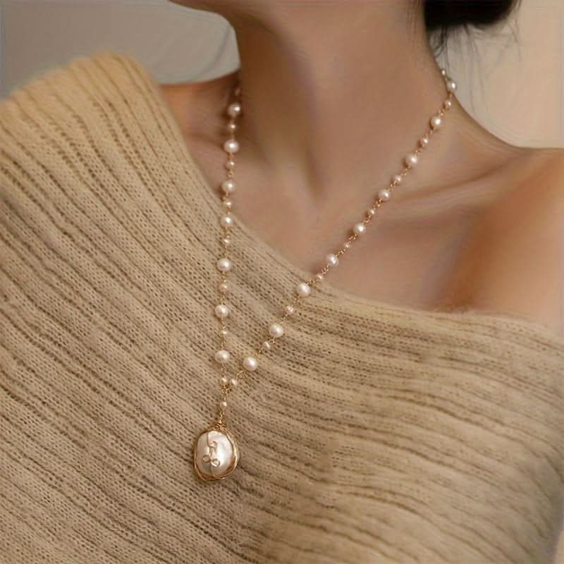 Vintage Baroque Freshwater Pearl Necklace