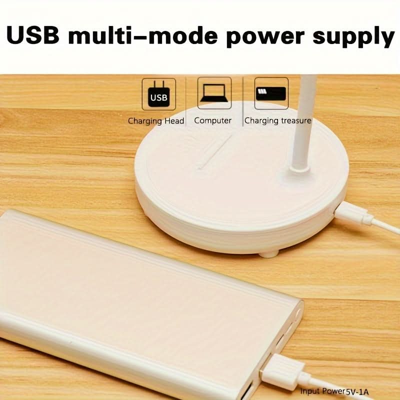 Dimmable LED Desk Lamp with USB Charging