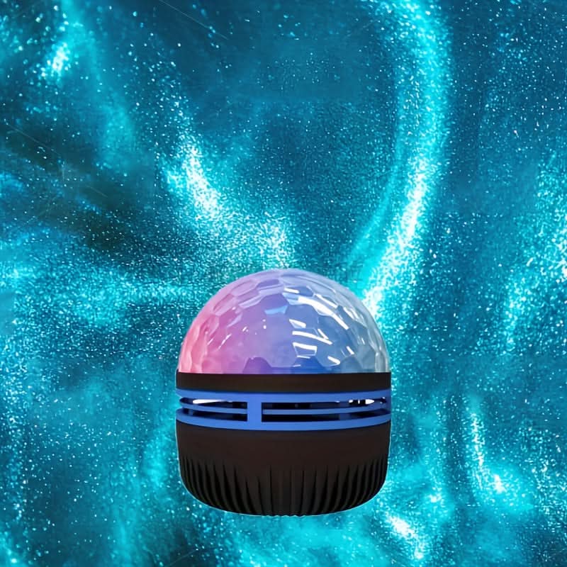 USB Galaxy Projector – Starry Sky & Ocean Wave Night Light, 7 Color Patterns