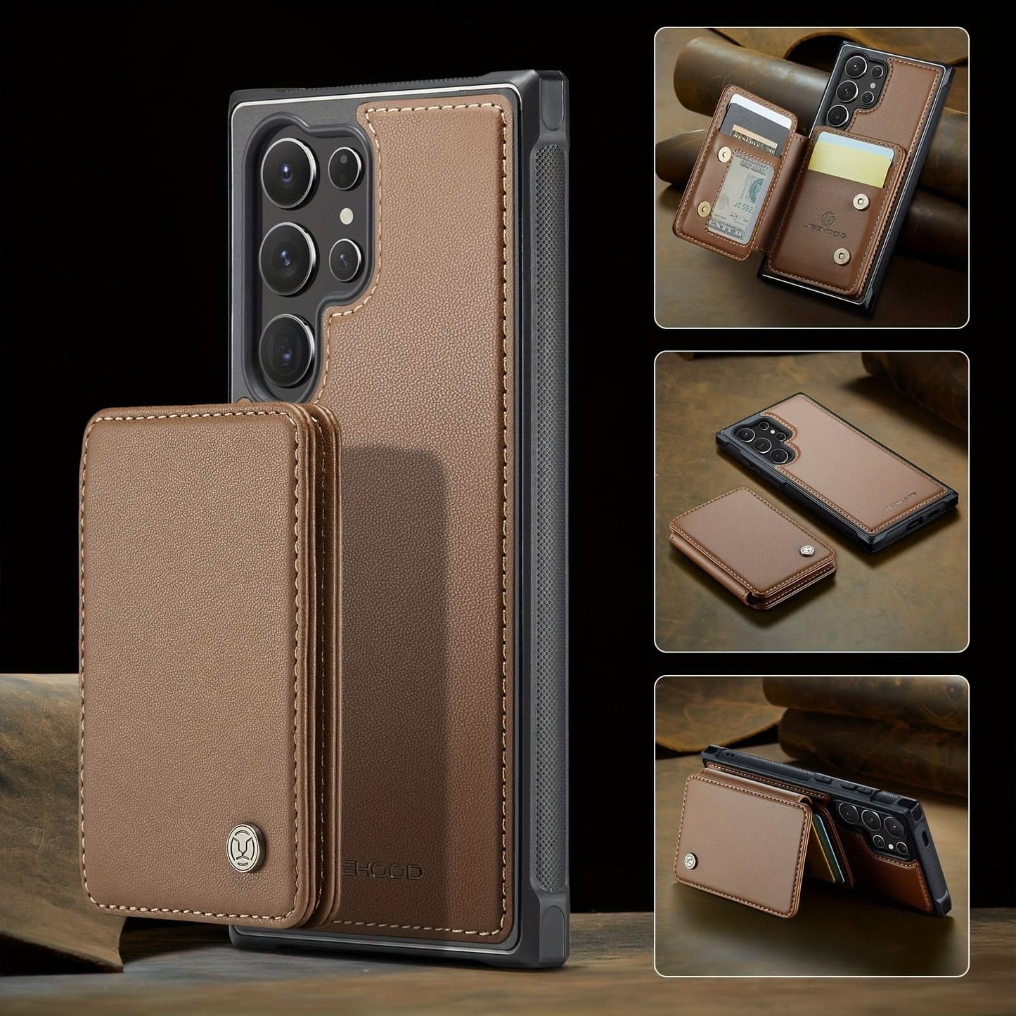 2-in-1 Detachable Wallet Case for Galaxy