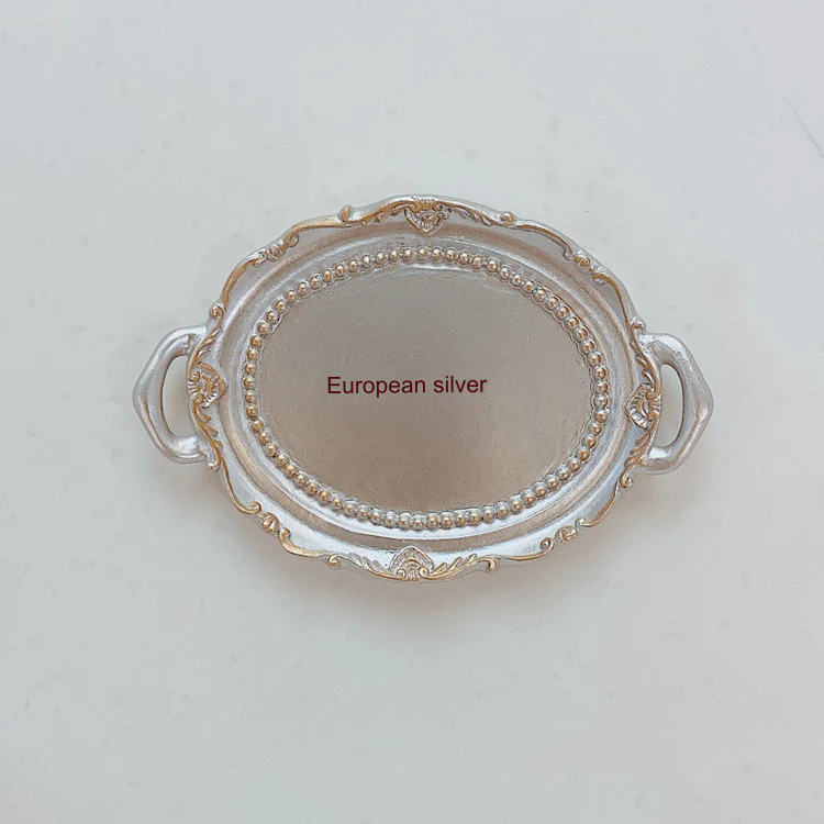 Shiyilian INS Style Creative Resin Candle & Jewelry Tray (Set of 2pcs.)