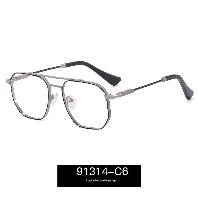 Men’s Ultra-Light Full Frame Blue Light Blocking Glasses – Classic Metal Eyewear