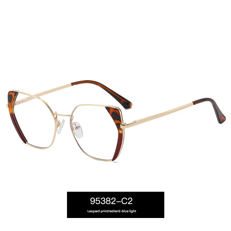 Women’s Polygon Blue Light Blocking Glasses – TR90 Full Frame Eyewear
