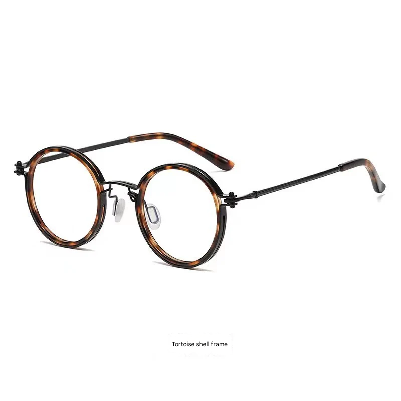 Round Frame Anti-Blue Light Glasses for Women & Men – High Myopia-Ready Resin Lenses